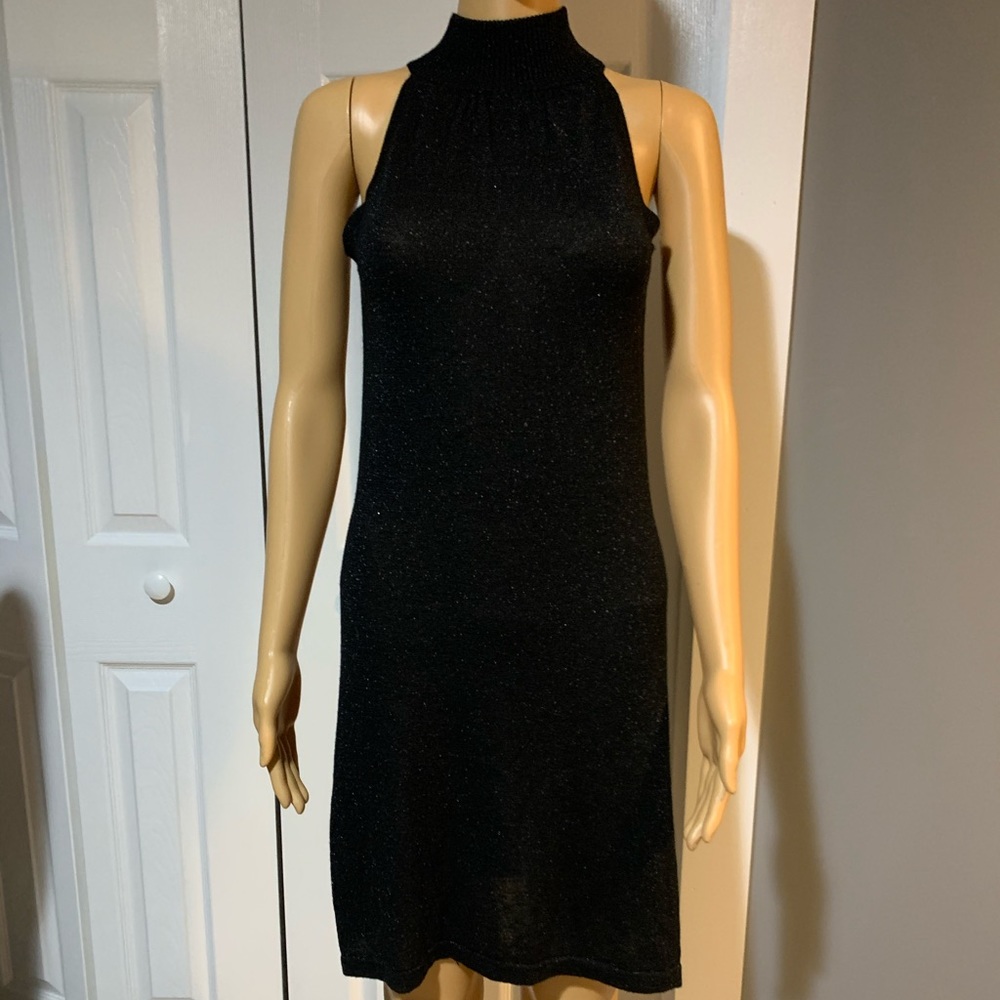 H&M Black Metallic Dress